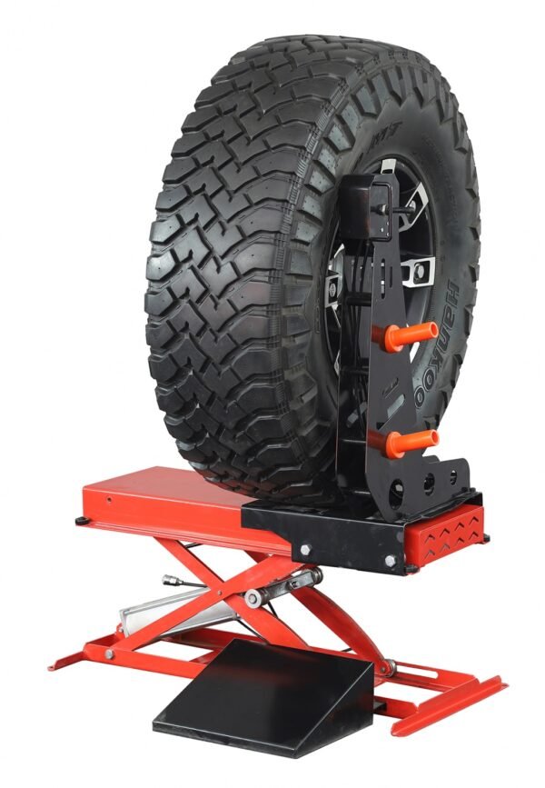 Manvelo wheel balancer tire lifter